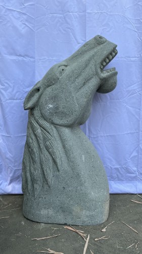 HORSE HEAD GREENSTONE 100 CM B LEFT